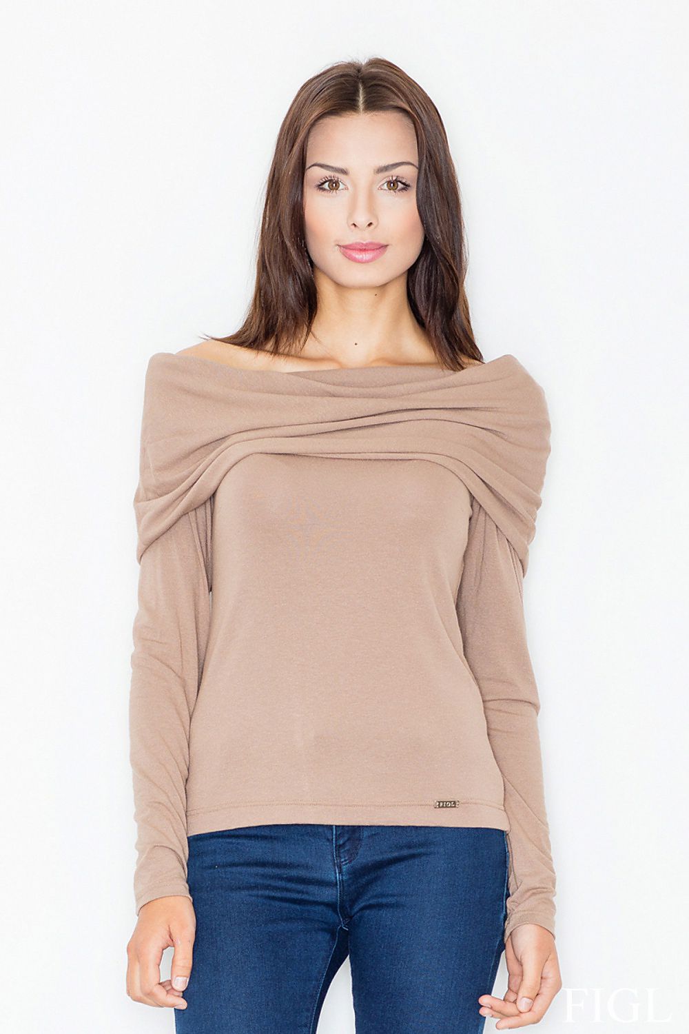  Bluzka Model M469 Beige - Figl 