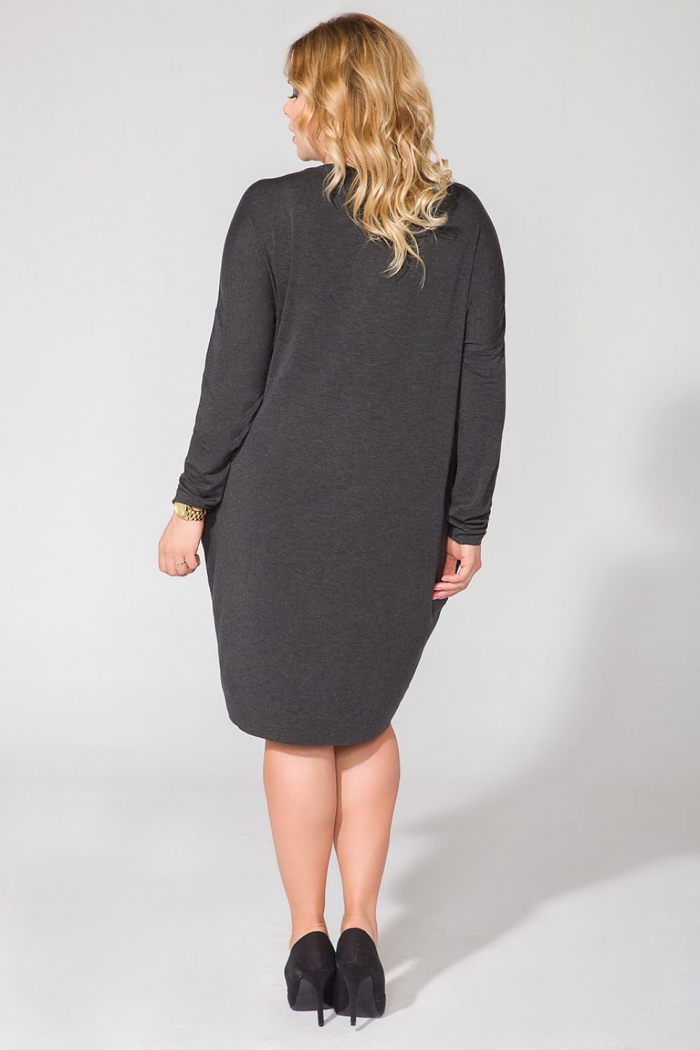  Sukienka Model PS6 Dark Grey - Tessita 