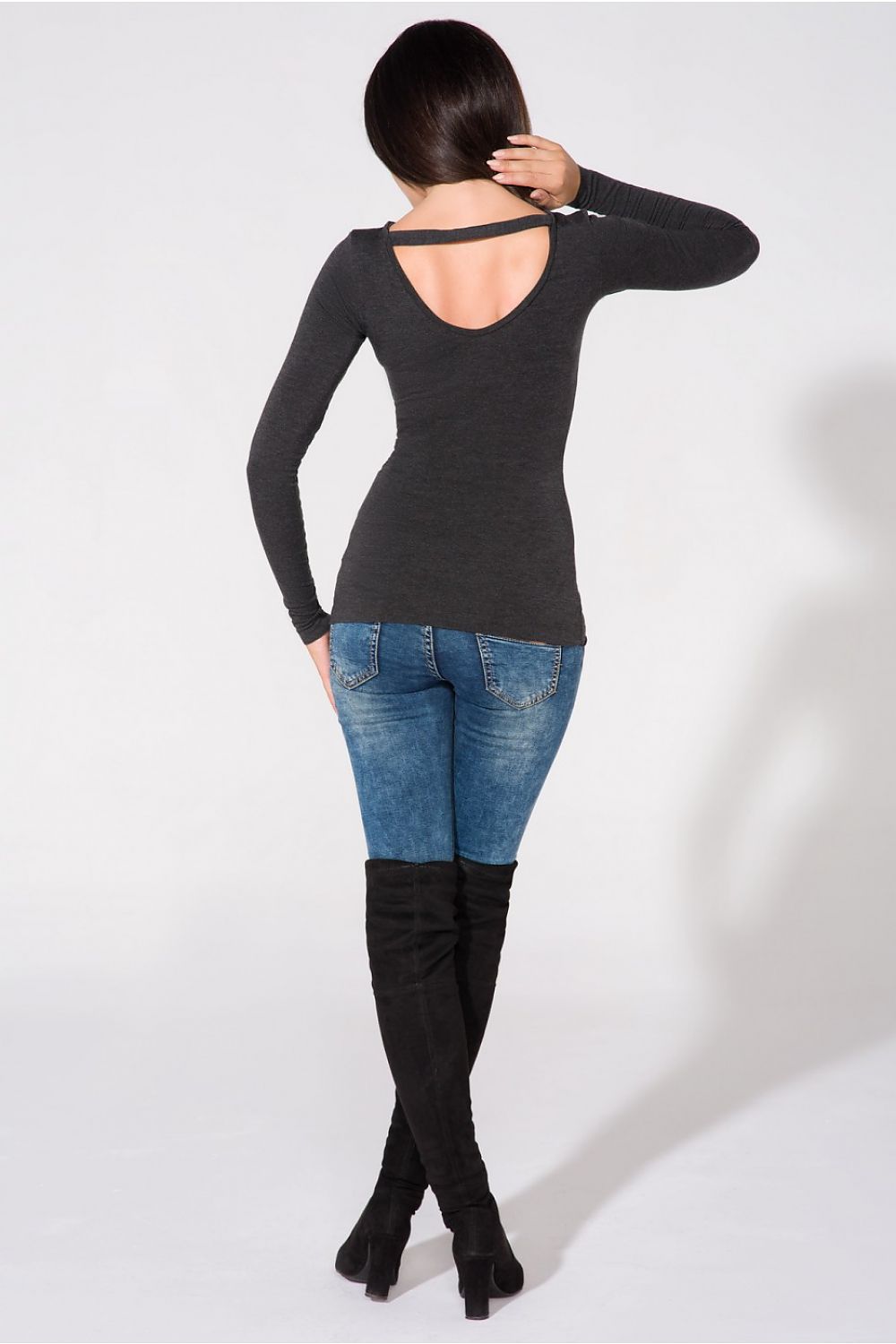   Bluzka Model T149 Dark Grey - Tessita 