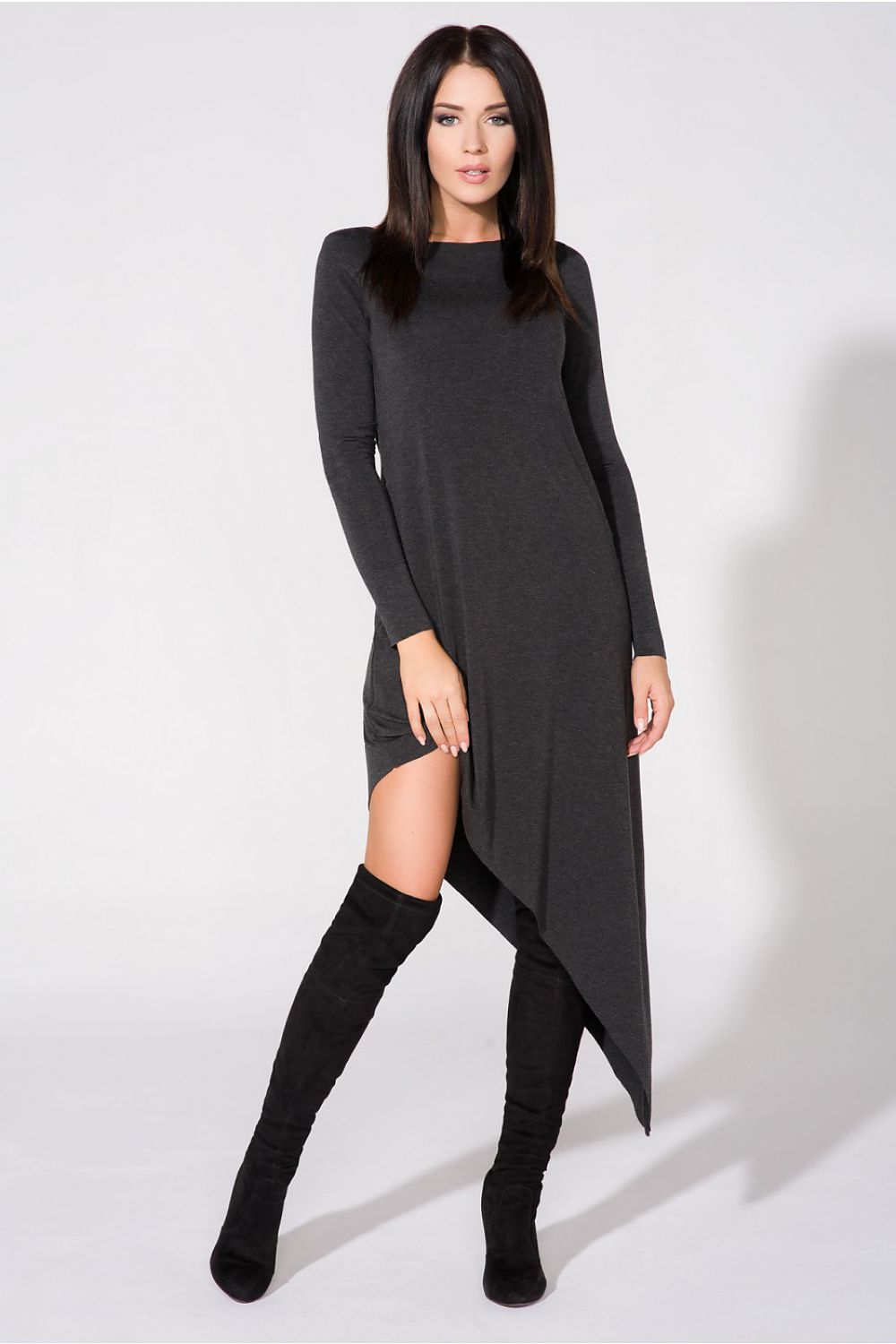  Sukienka Model T152 Dark Grey - Tessita 