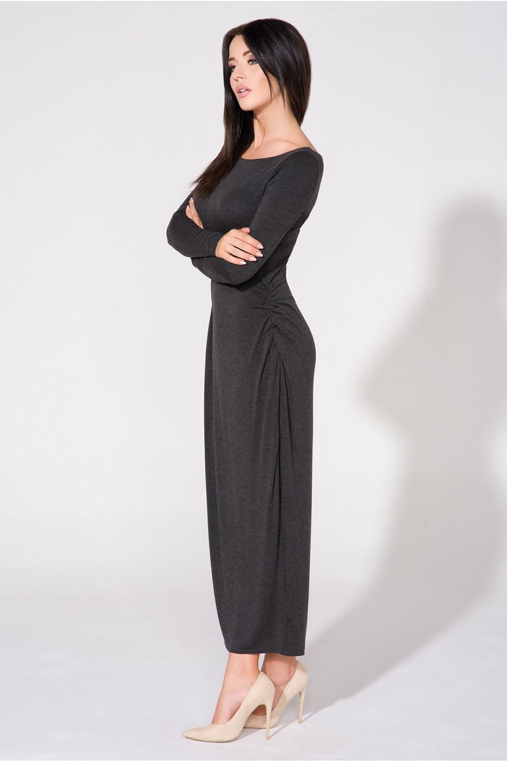  Sukienka Model T143 Dark Grey - Tessita 