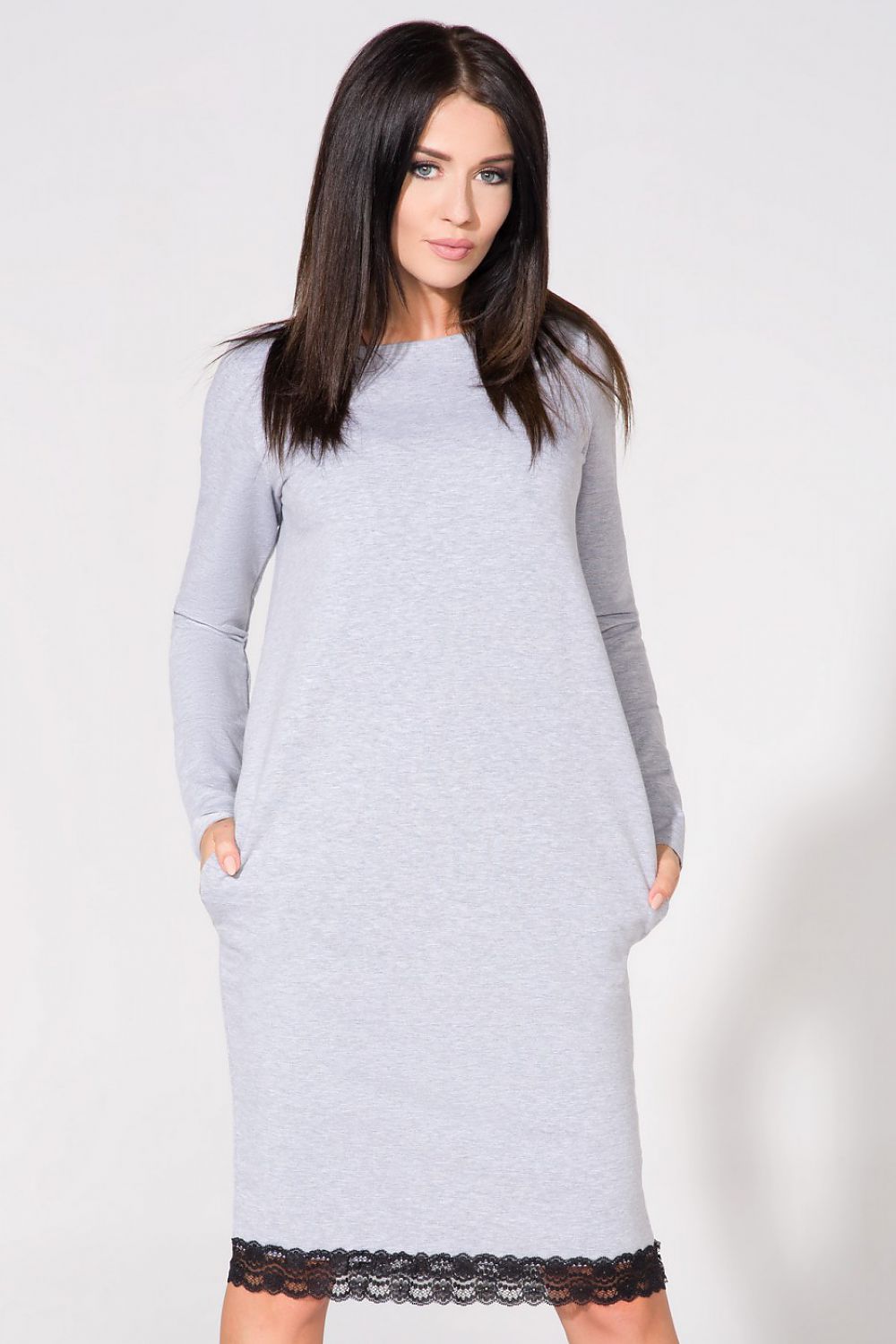  Sukienka Model T145 Light Grey - Tessita 