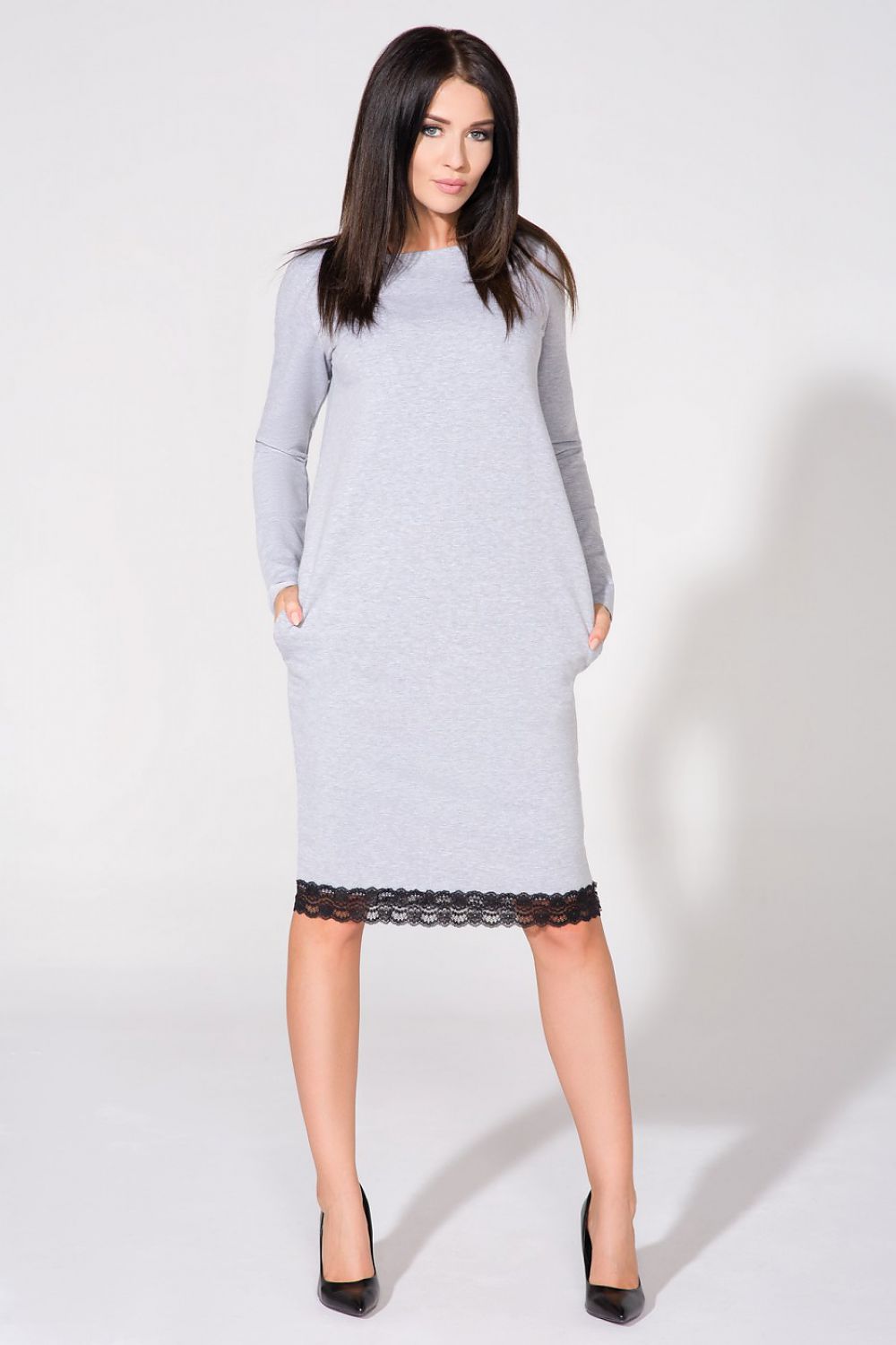  Sukienka Model T145 Light Grey - Tessita 