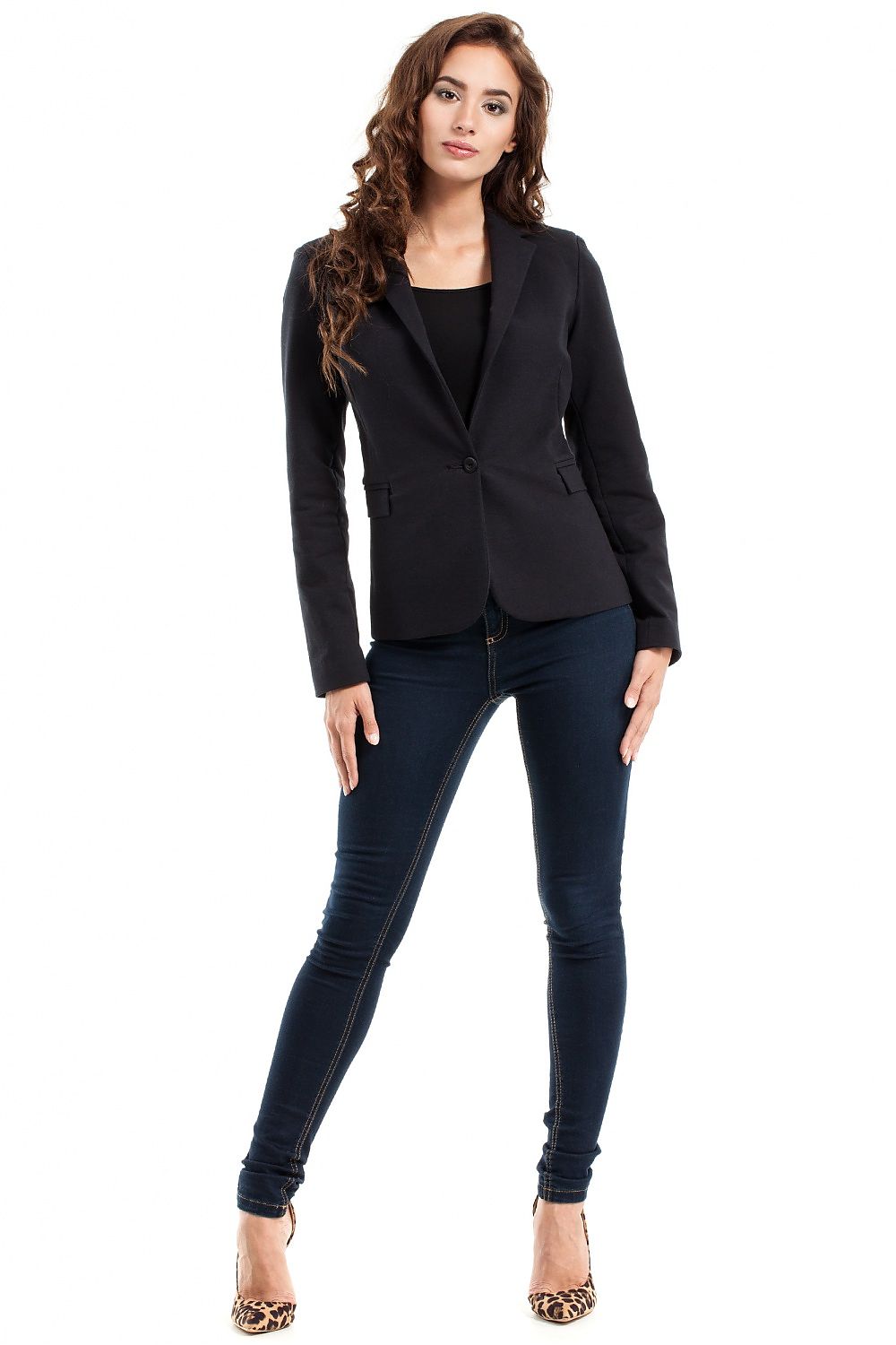   Żakiet Model MOE243 Black - Moe 