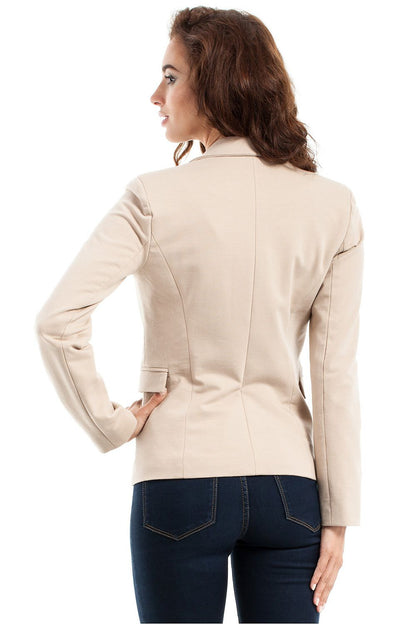  Żakiet Model MOE243 Beige - Moe 