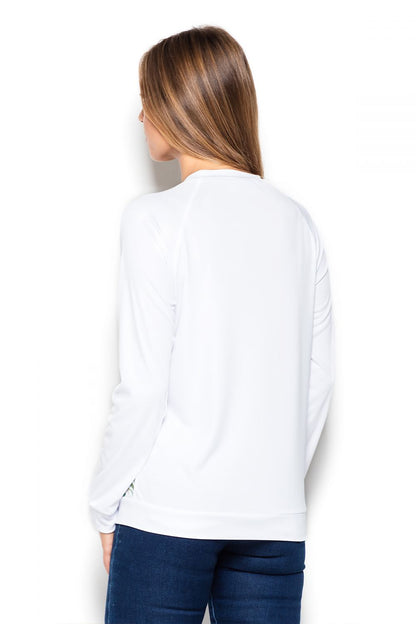  Bluzka Model K405 Wzór 24 White - Katrus 