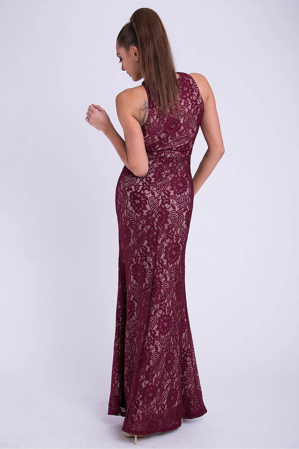  Sukienka Model 17447 Bordo - YourNewStyle 