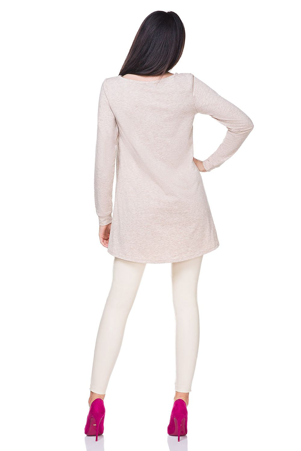   Tunika Model T174 Beige/Gold - Tessita 
