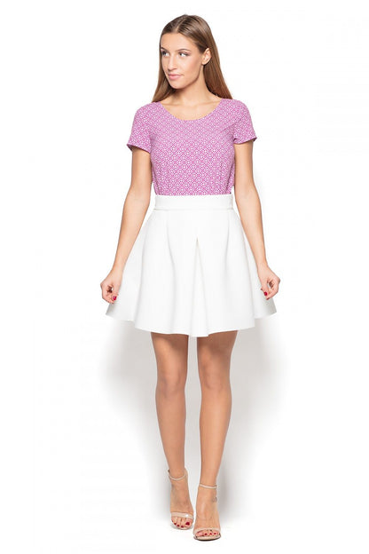   Bluzka Model K411 Wzór 37 Pink - Katrus 