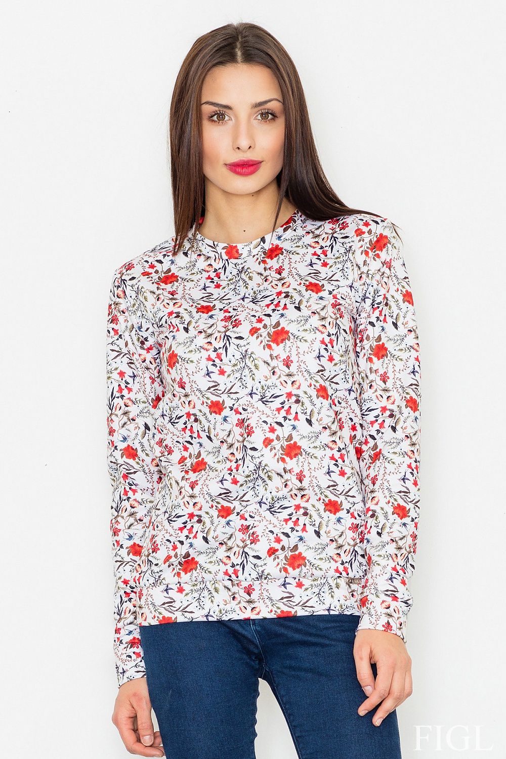   Bluza Damska Model M541 Wzór 57 White - Figl 