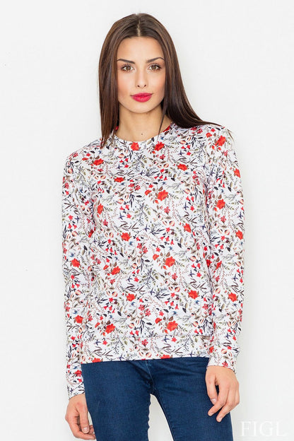   Bluza Damska Model M541 Wzór 57 White - Figl 