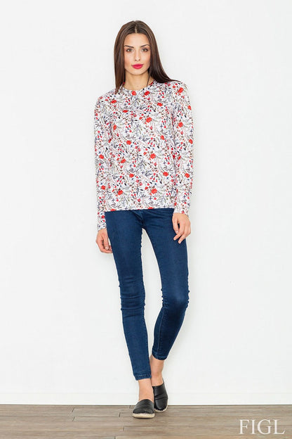   Bluza Damska Model M541 Wzór 57 White - Figl 