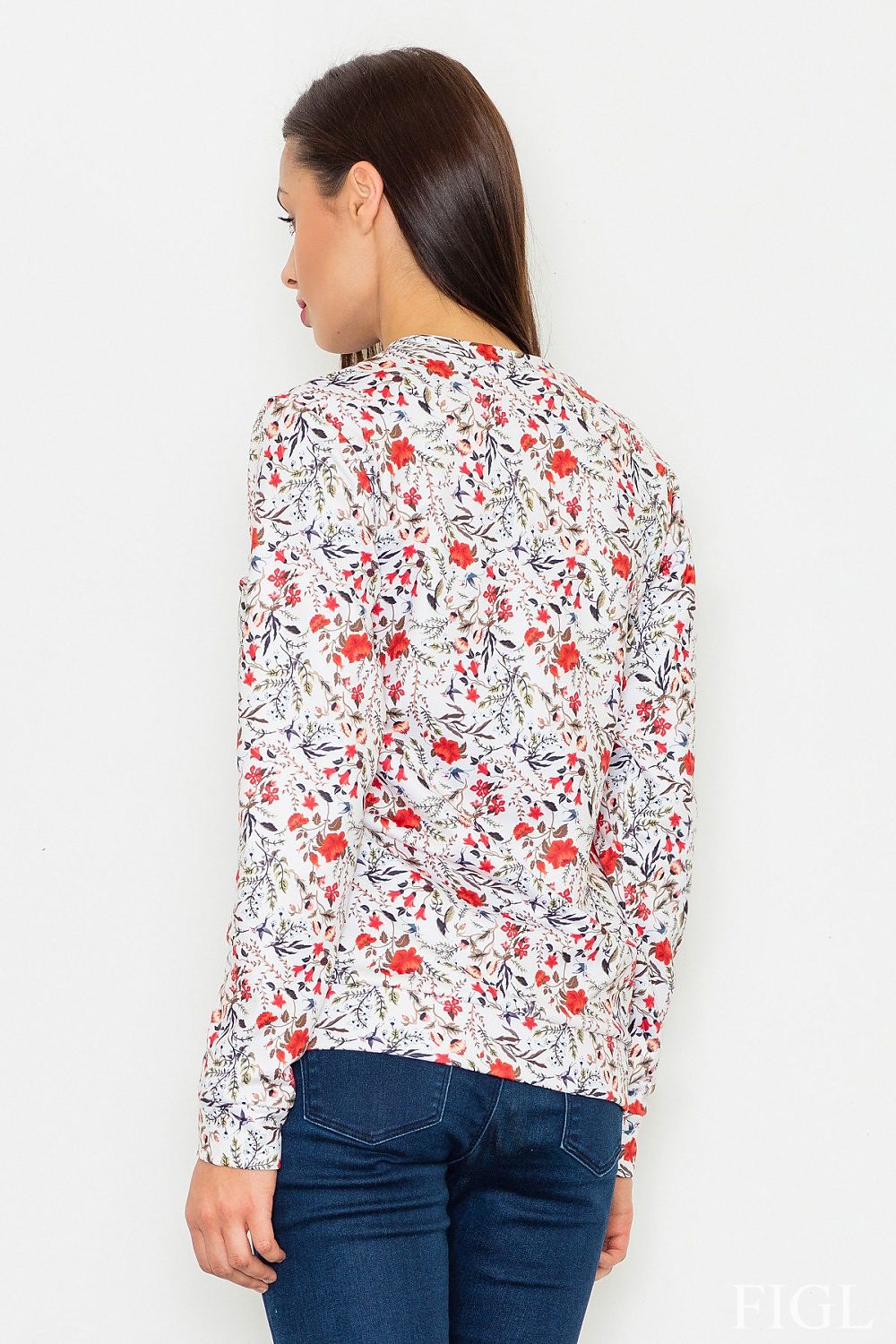   Bluza Damska Model M541 Wzór 57 White - Figl 