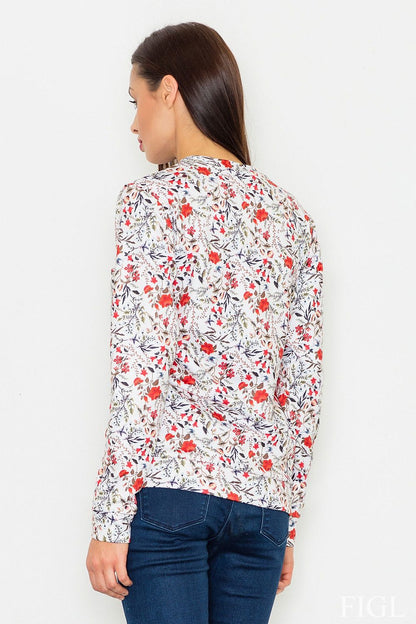   Bluza Damska Model M541 Wzór 57 White - Figl 