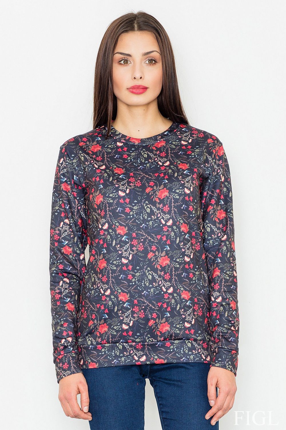   Bluza Damska Model M541 Wzór 59 Black - Figl 