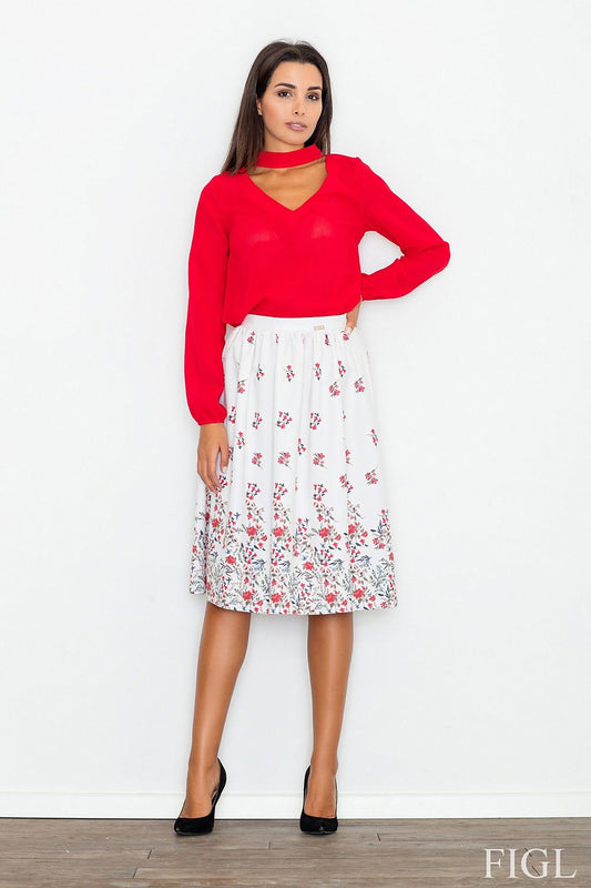  Spódnica Model M537 Wzór 60 White - Figl 