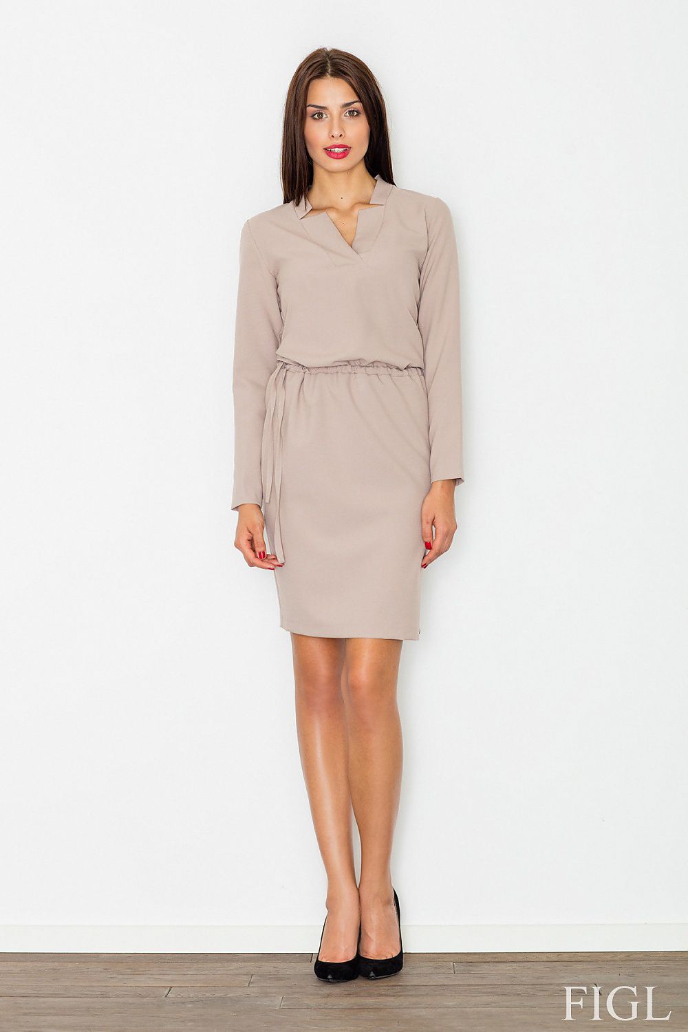  Sukienka Model M533 Beige - Figl 