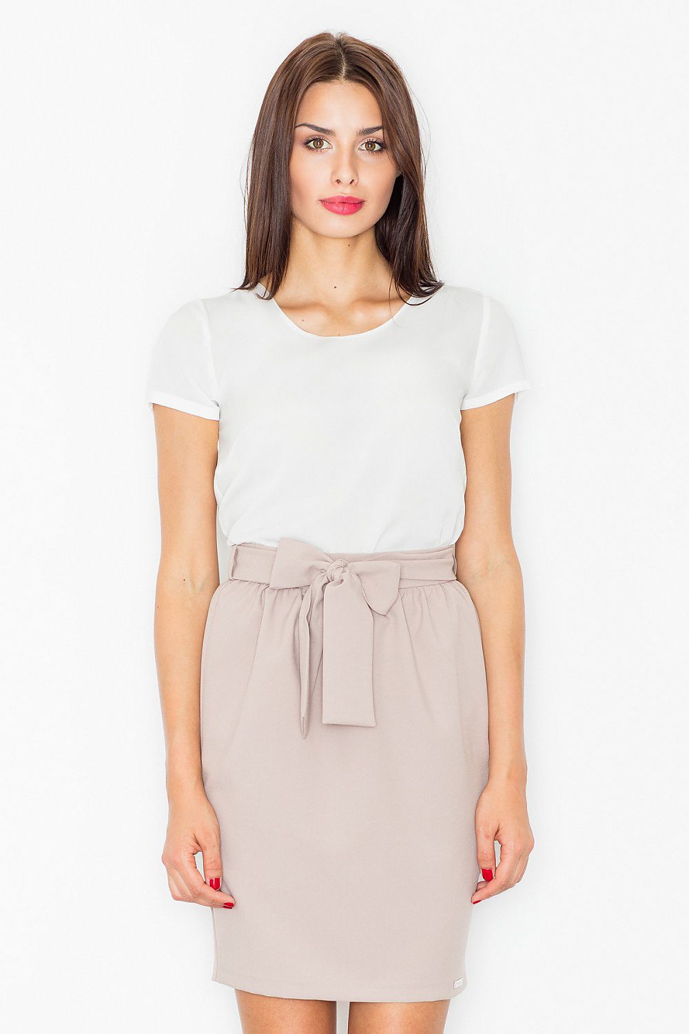  Spódnica Model M524 Beige - Figl 