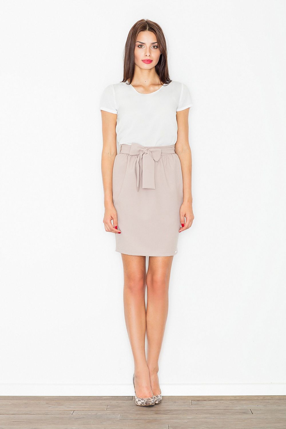  Spódnica Model M524 Beige - Figl 
