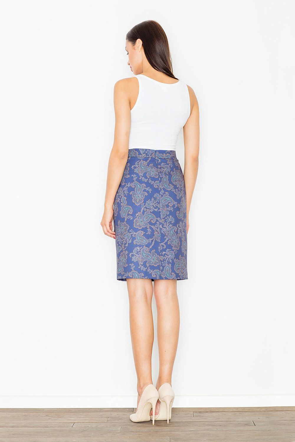  Spódnica Model M516 Wzór 32 Navy - Figl 