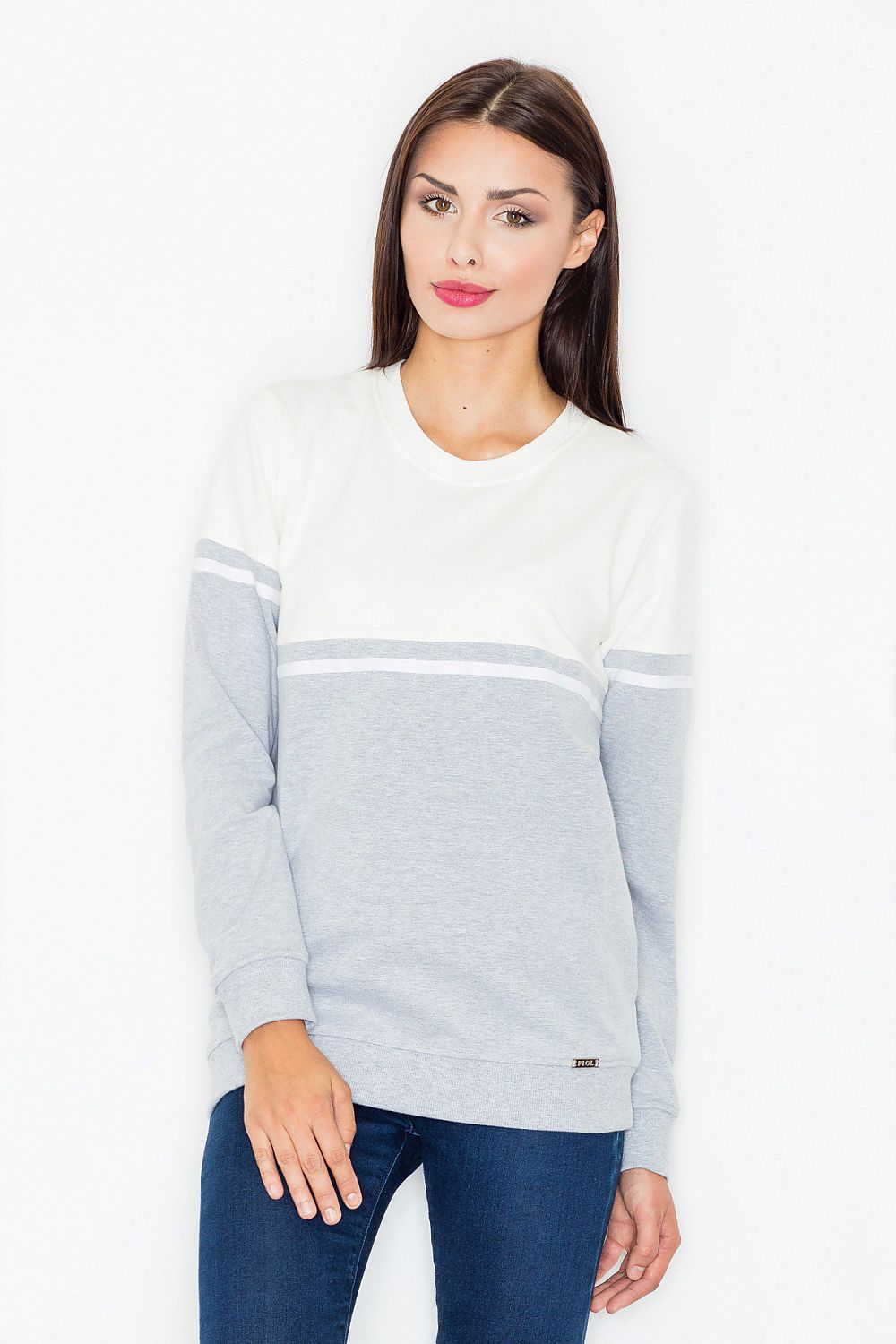   Bluza Damska Model M511 Grey/Ecru - Figl 