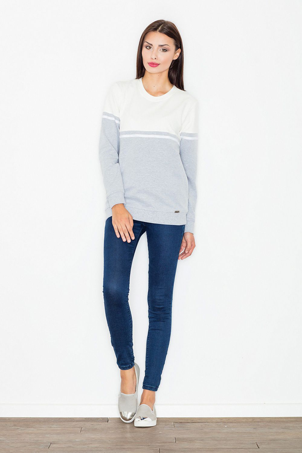   Bluza Damska Model M511 Grey/Ecru - Figl 