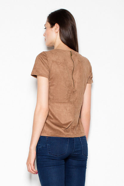   Bluzka Model VT003 Brown - Venaton 