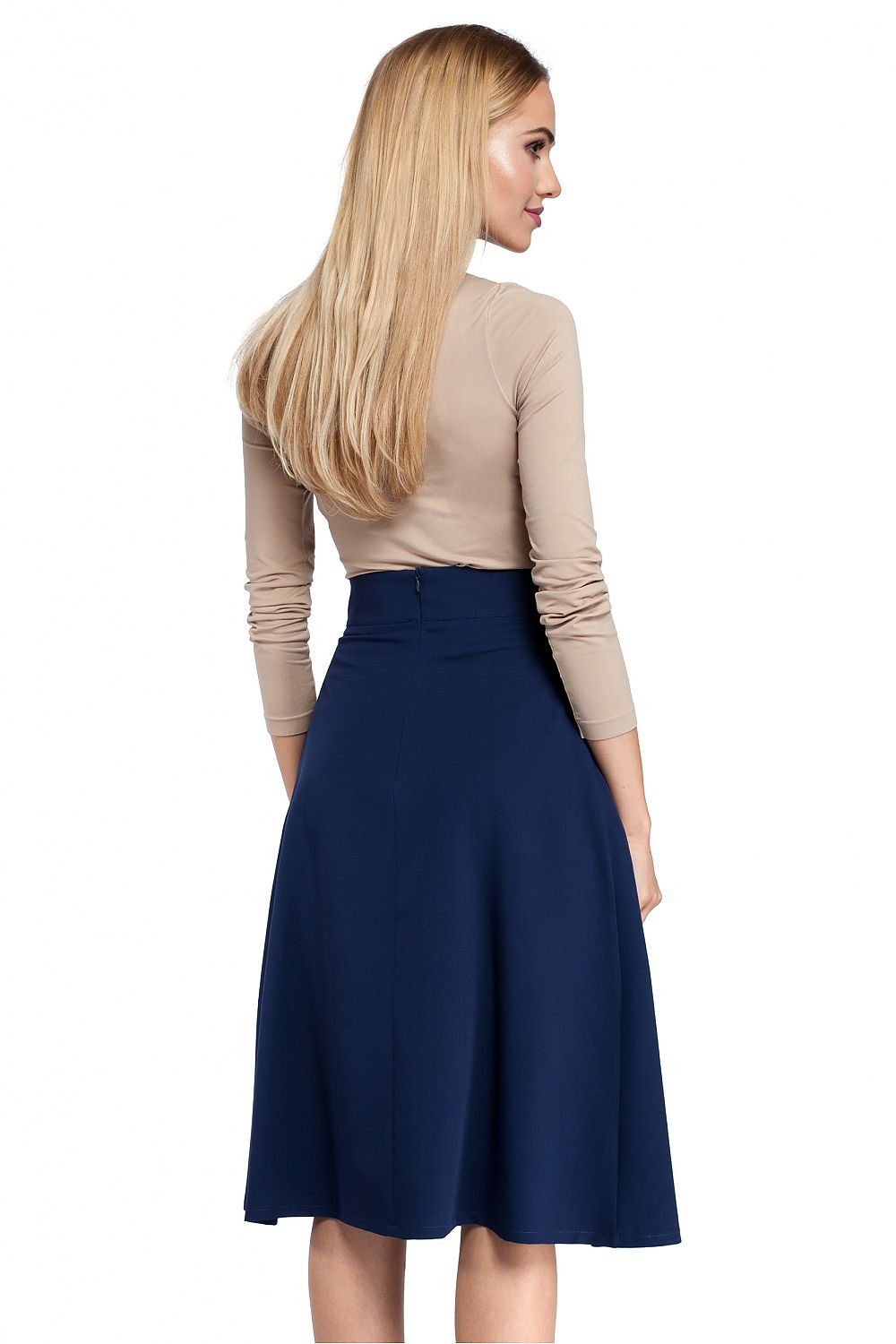  Spódnica Model MOE302 Navy - Moe 