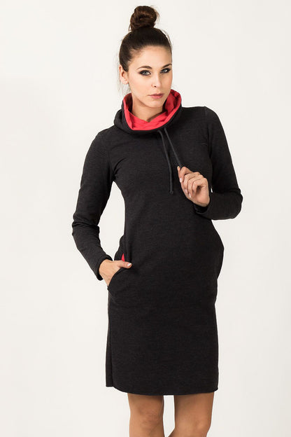  Sukienka model Kaja Dark Gray/Coral - Tessita 