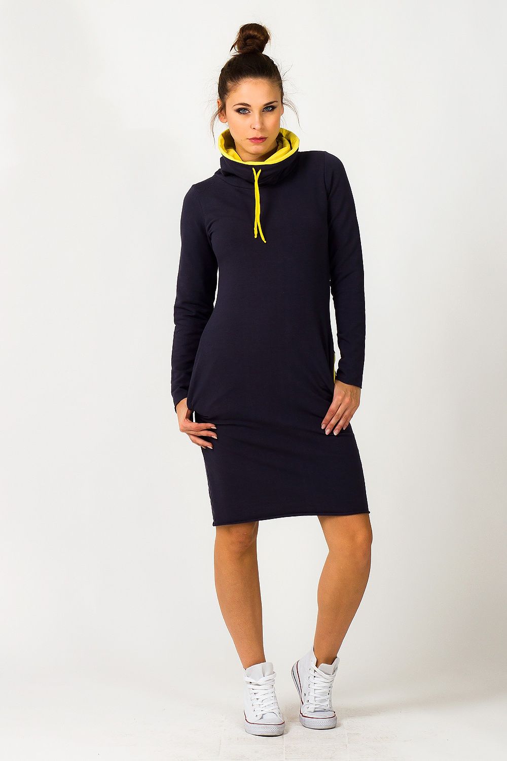  Sukienka model Kaja Navy/Yellow - Tessita 
