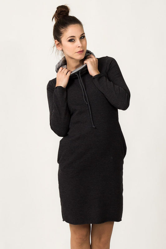  Sukienka model Kaja Dark Gray/Light Gray - Tessita 