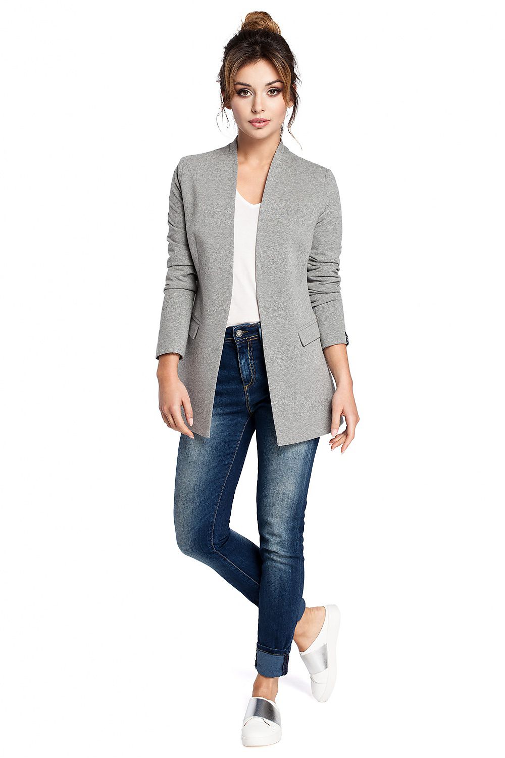   Żakiet Model B030 Grey - BeWear 