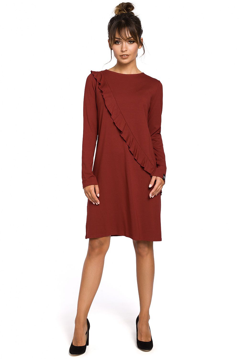  Sukienka Model B053 Bordo - BeWear 