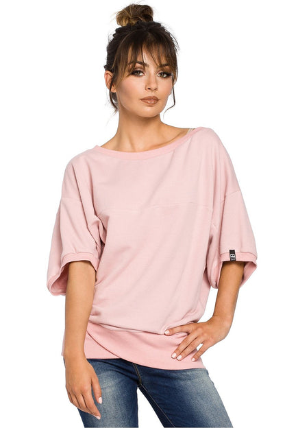   Bluza Damska Model B048 Powder Pink - BeWear 
