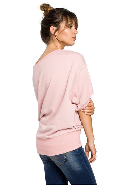   Bluza Damska Model B048 Powder Pink - BeWear 