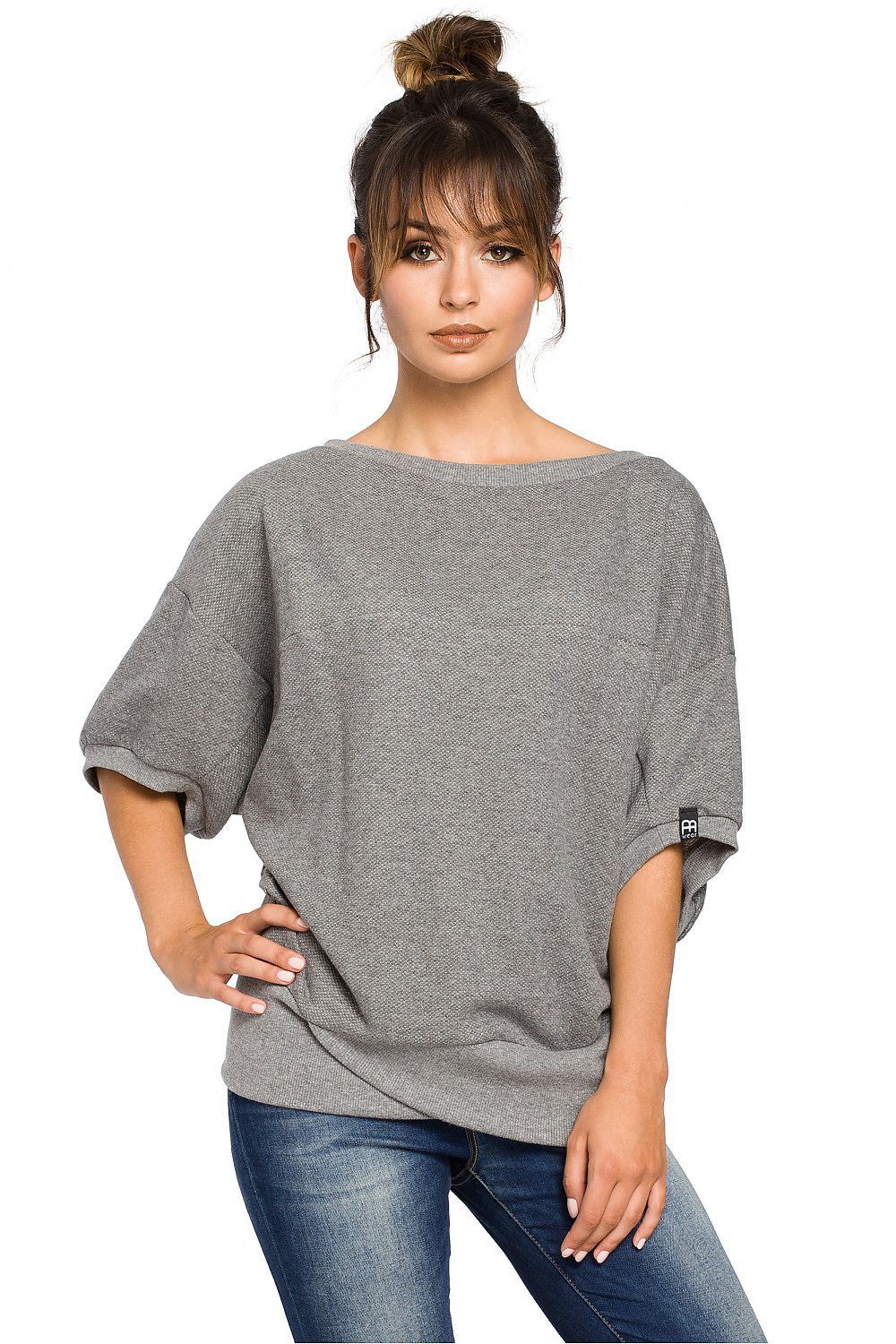   Bluza Damska Model B048 Grey - BeWear 