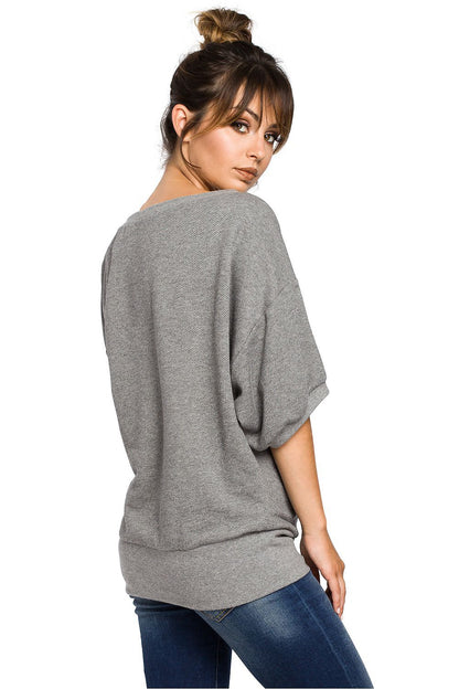   Bluza Damska Model B048 Grey - BeWear 