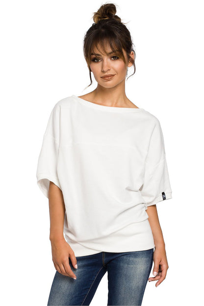   Bluza Damska Model B048 Ecru - BeWear 