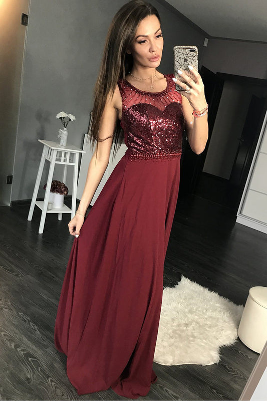  Sukienka Wieczorowa Model 17775 Oberżyna - YourNewStyle 