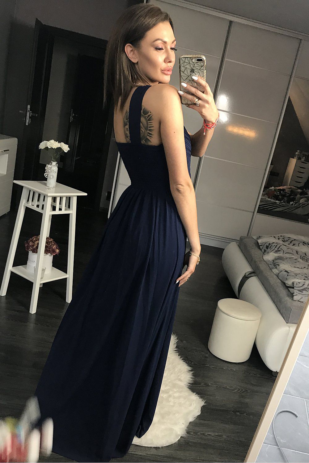  Sukienka Wieczorowa Model 17771 Navy - YourNewStyle 