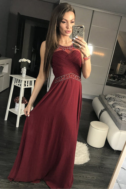  Sukienka Wieczorowa Model 17773 Oberżyna - YourNewStyle 