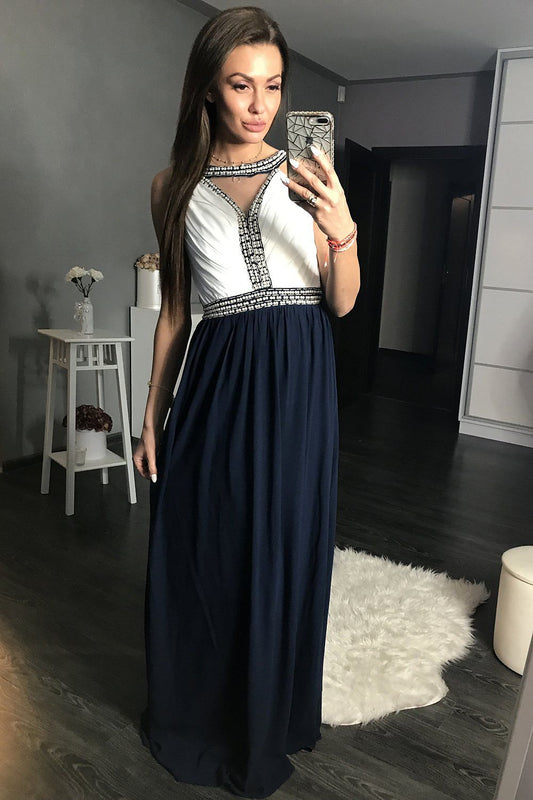  Sukienka Wieczorowa Model 17790 Navy - YourNewStyle 