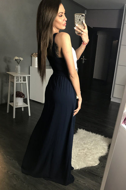  Sukienka Wieczorowa Model 17790 Navy - YourNewStyle 