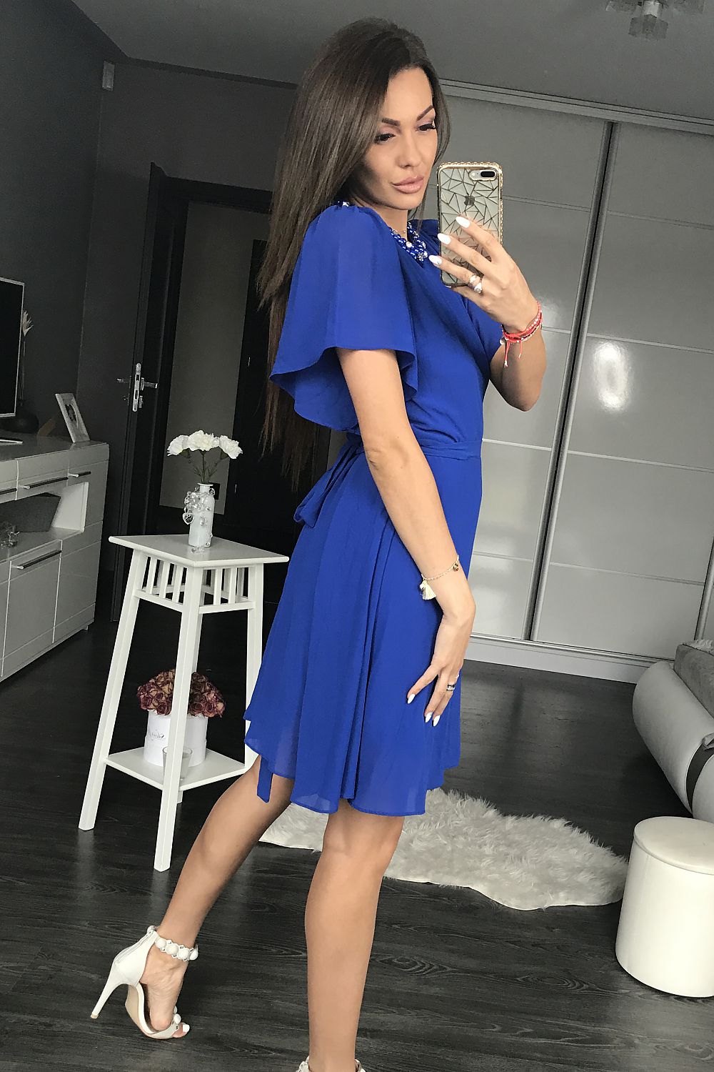  Sukienka Wizytowa Model 17798 Cobalt - YourNewStyle 