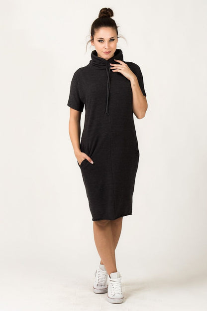  Sukienka Model Irmina 3 Dark Grey - Tessita 