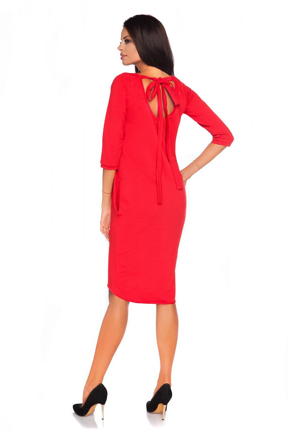  Sukienka Model Halina 6 Red - Tessita 
