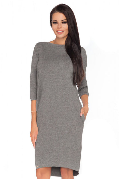  Sukienka Model Halina 4 Grey - Tessita 