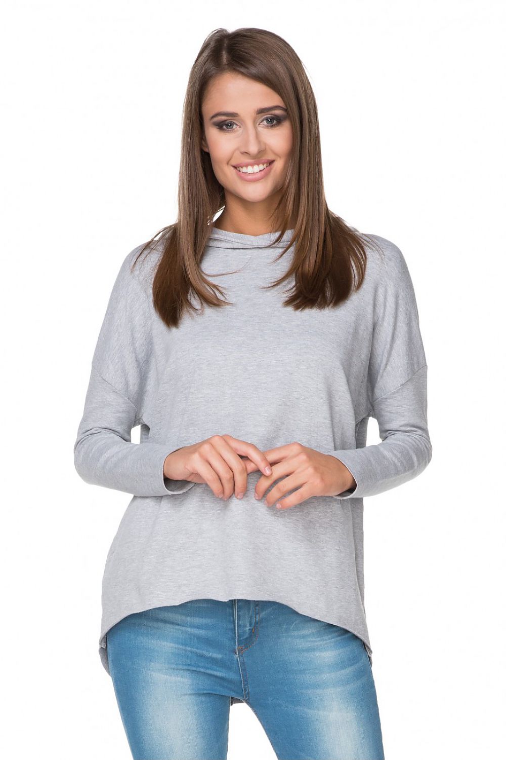   Bluza Damska Model T190/2 Light Grey - Tessita 