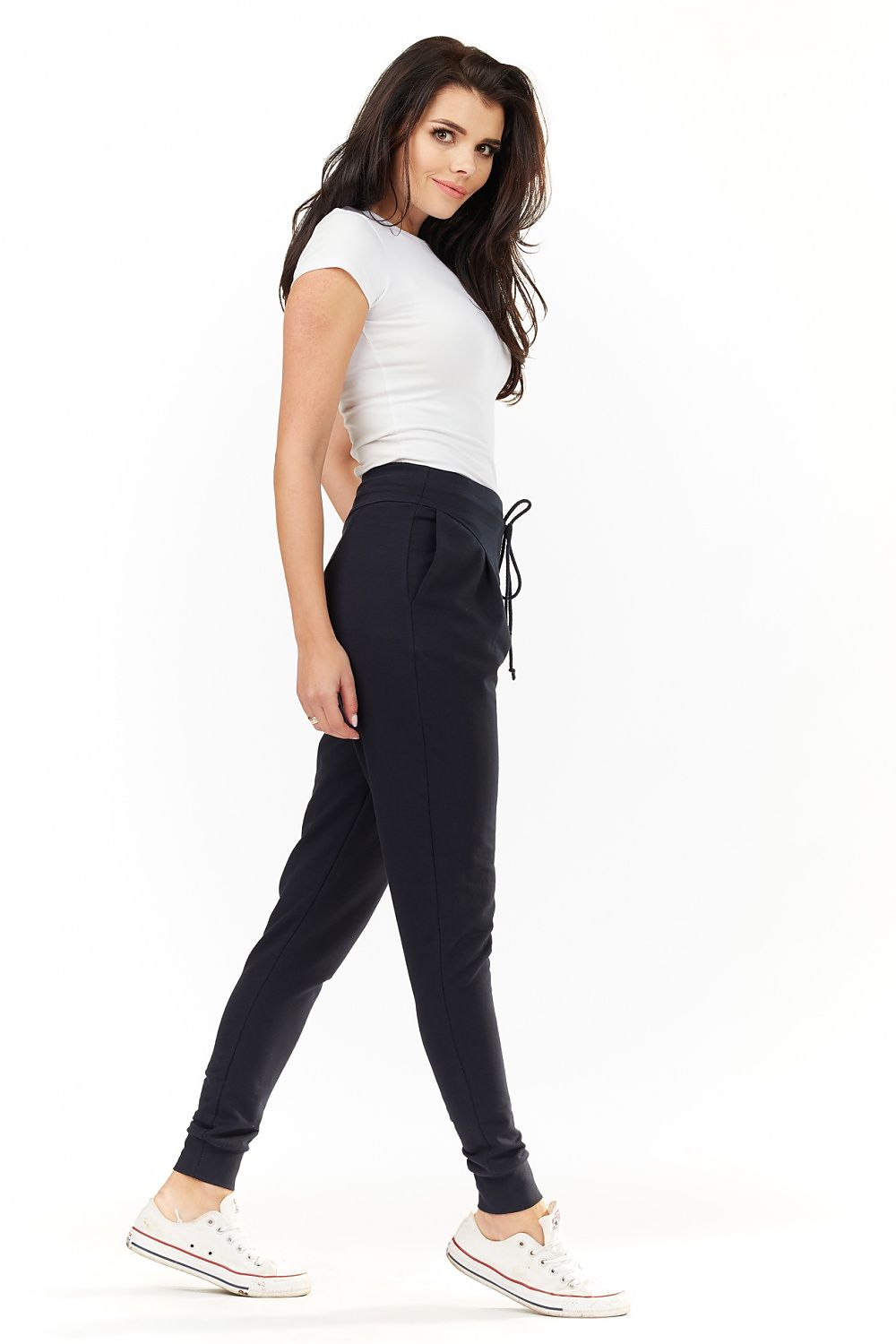  Spodnie Damskie Model M151 Navy - Infinite You 