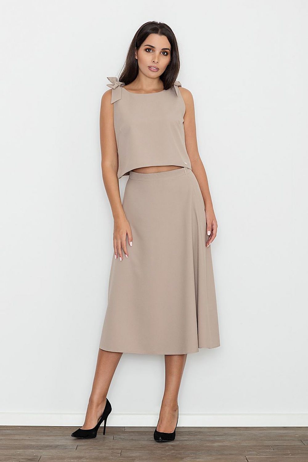  Spódnica Komplet Model M578 Beige - Figl 